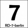 Samolepka číslo 7 – font Berlin