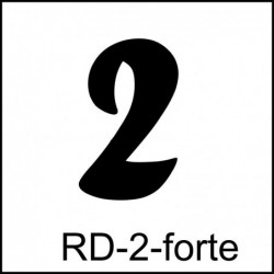 Samolepka číslo 2 – font Forte