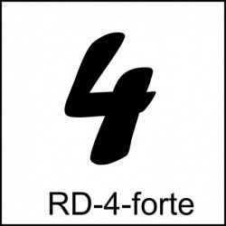 Samolepka číslo 4 – font Forte