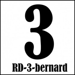 Samolepka číslo 4 – font Bernard